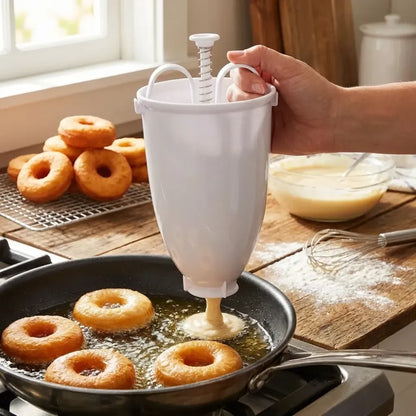 646 mini donut maker dispenser - plastic vadameduwada - kitchen tool