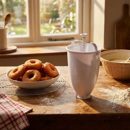646 mini donut maker dispenser - plastic vadameduwada - kitchen tool