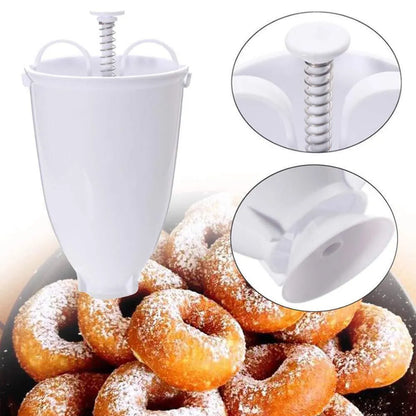646 mini donut maker dispenser - plastic vadameduwada - kitchen tool