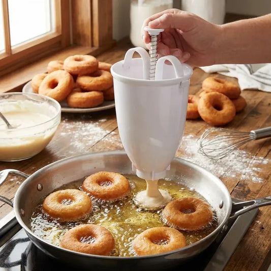 646 mini donut maker dispenser - plastic vadameduwada - kitchen tool
