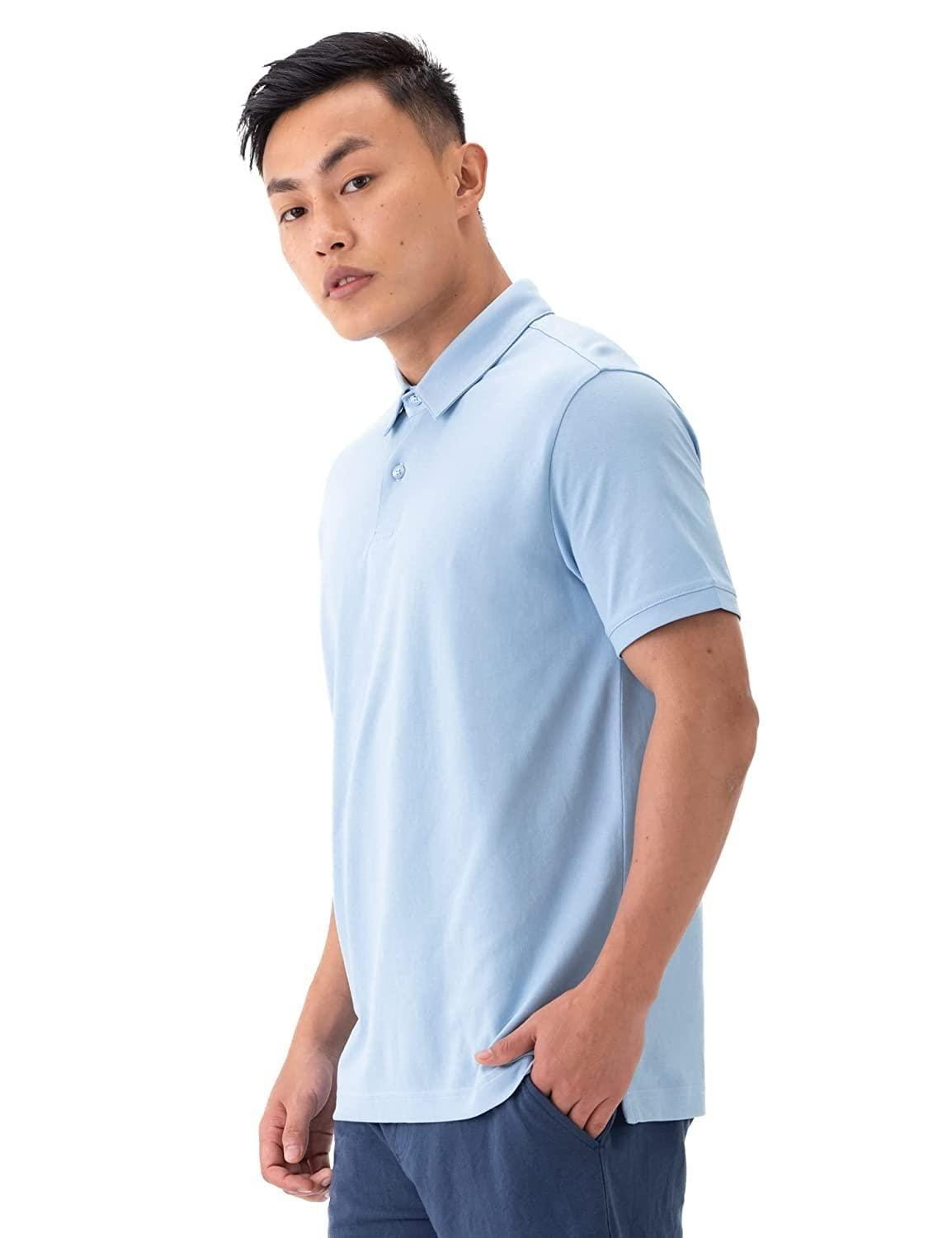 Matty solid half sleeves polo neck mens t-shirt - pack of 4