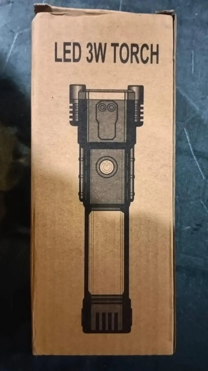 Portable rechargeable torch led flashlight