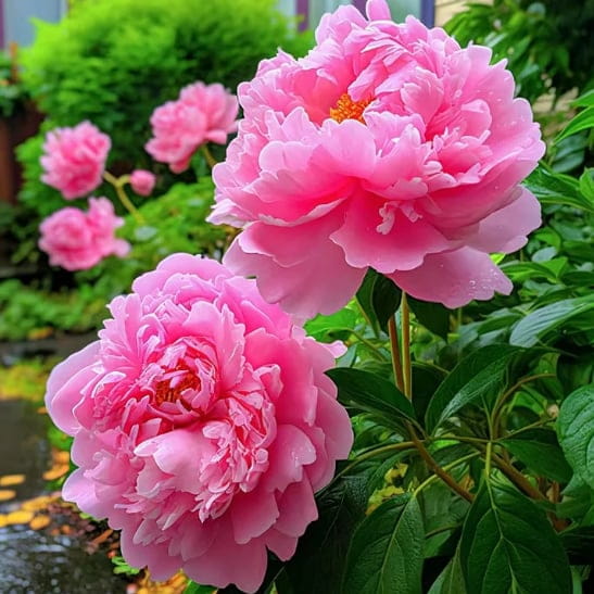 The queen of flowers - peony flower