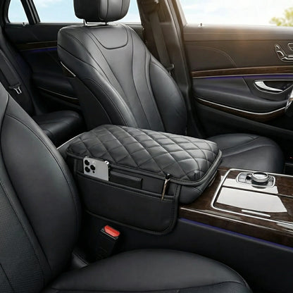 Leather Waterproof Armrest Seat Box Cover Pad Protector