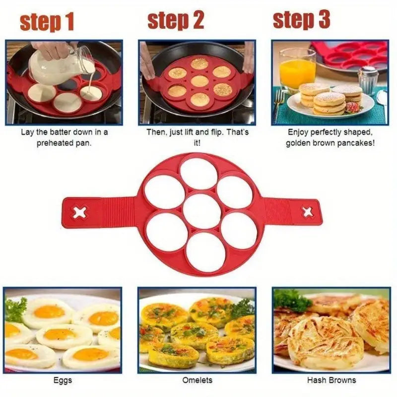 Silicone pancake maker mold – 7 holes