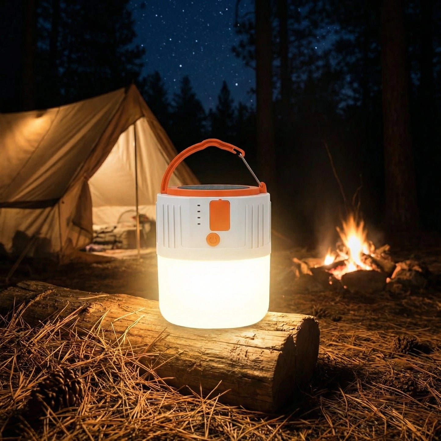 Solar-Powered Portable Camping Light