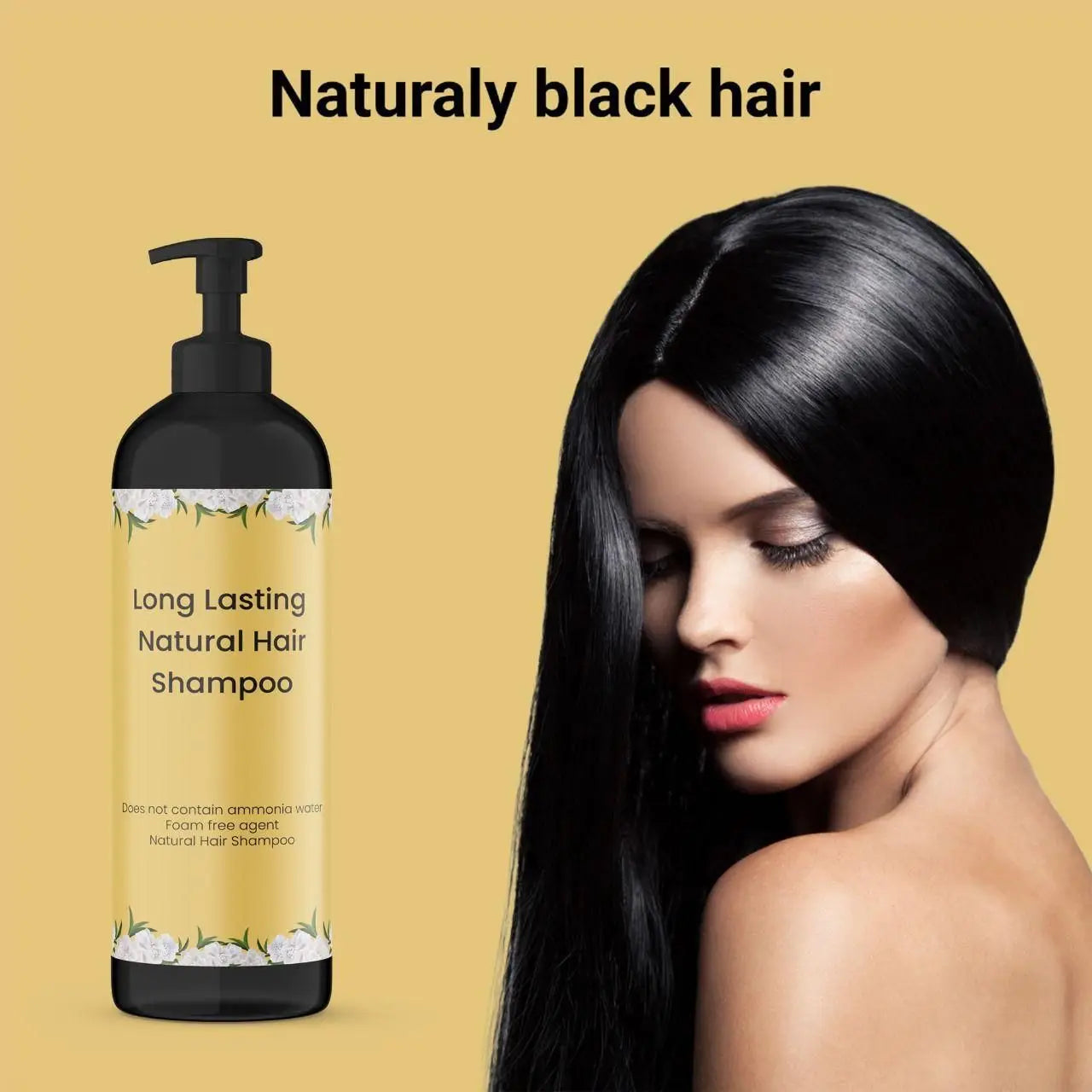 Long lasting natural hair dye shampoo 100ml (pack of 2)