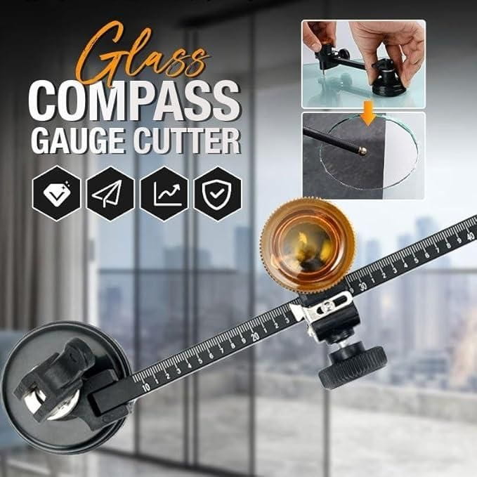 Glass compass gauge cutter