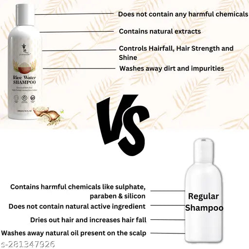 Rice water hair shampoo – pack of 2