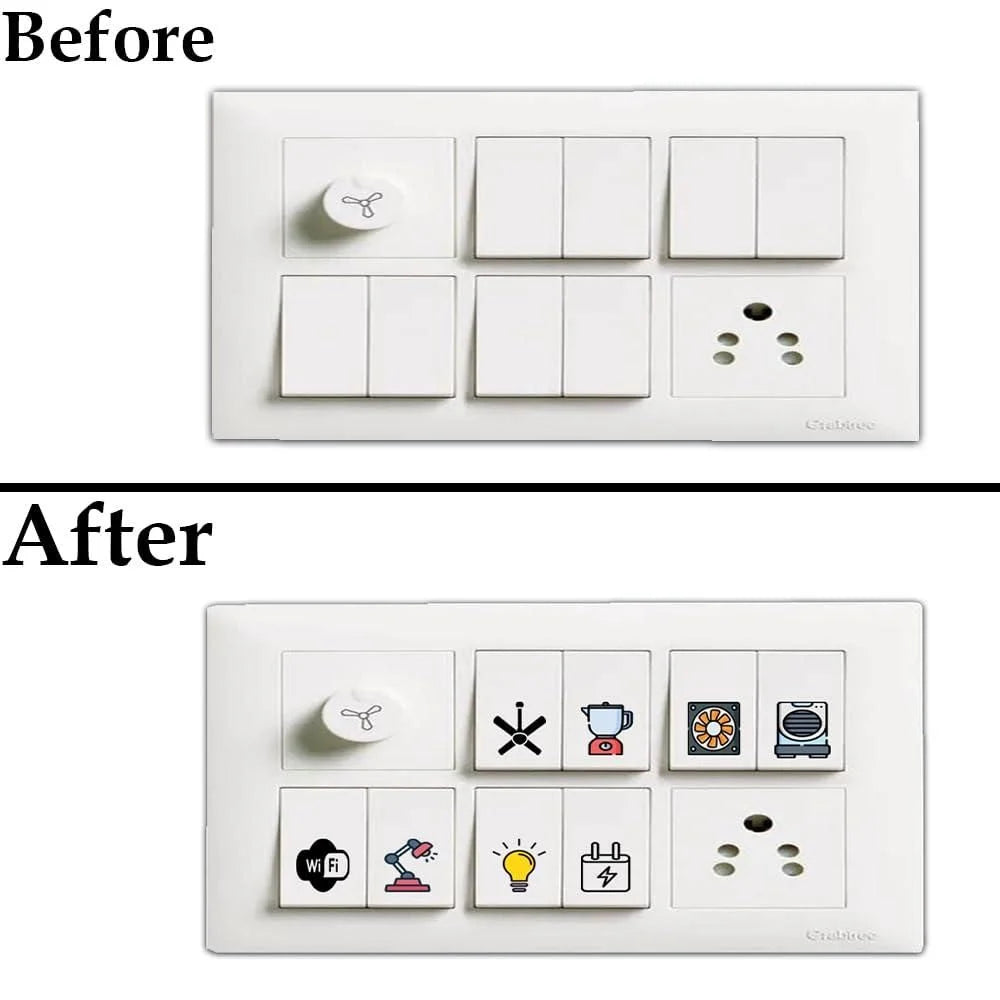 3d premium switch stickers – 149 pcs