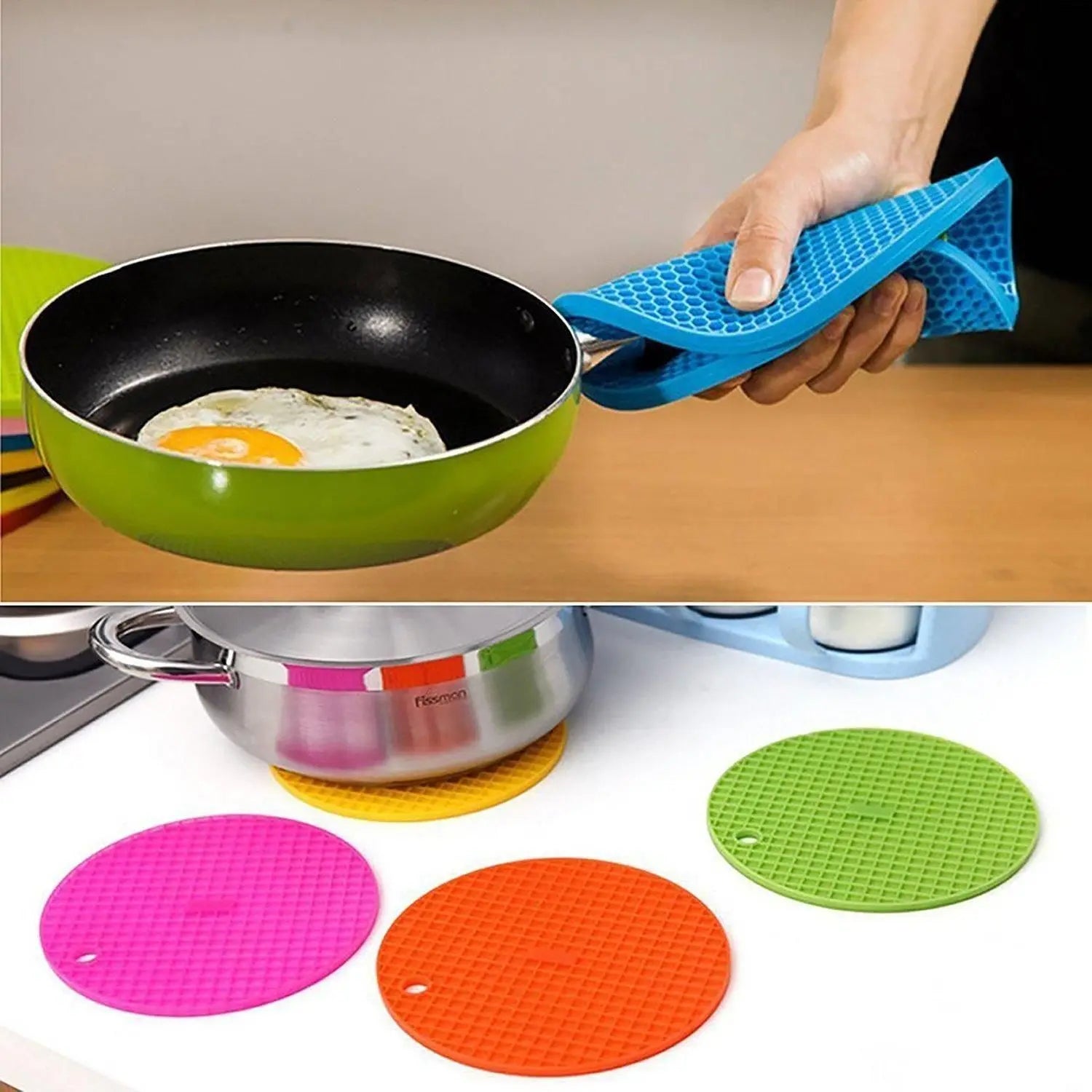 Silicone heat resistant mats – set of 4