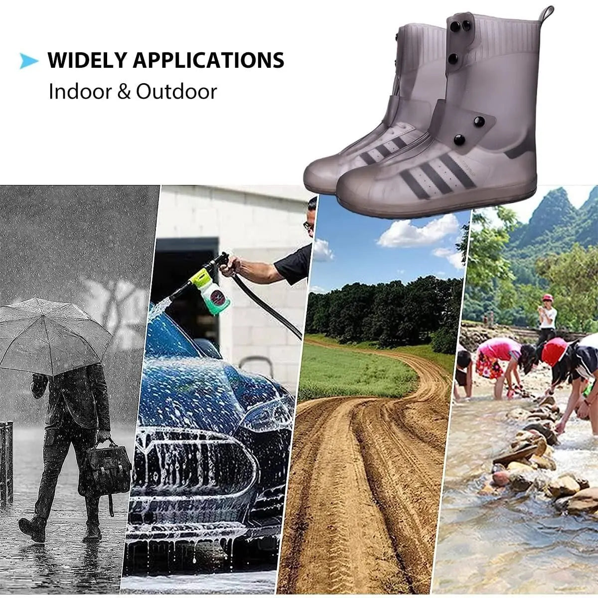 Waterproof rain shoe covers