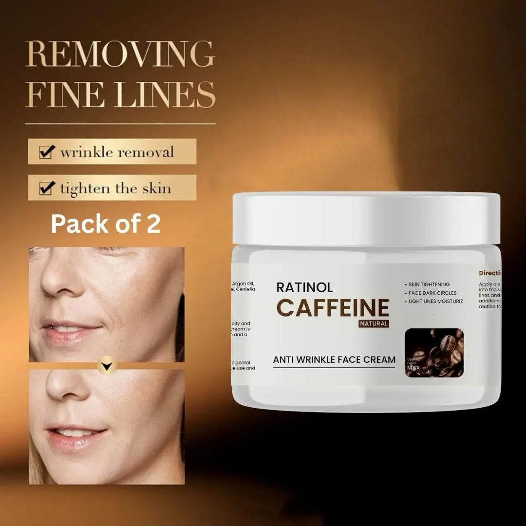 Ratinol caffeine anti wrinkle cream