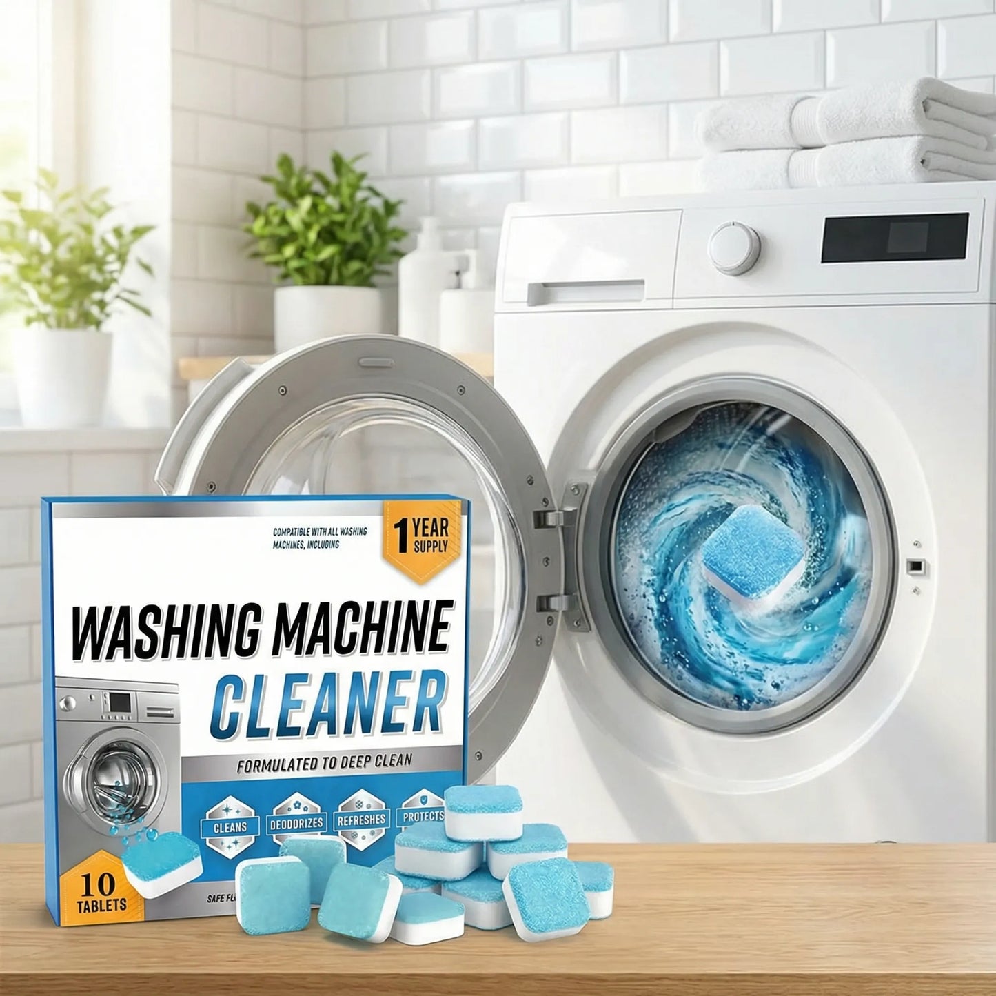 Washing Machine Deep Cleaning Tablets (Pack of 12)