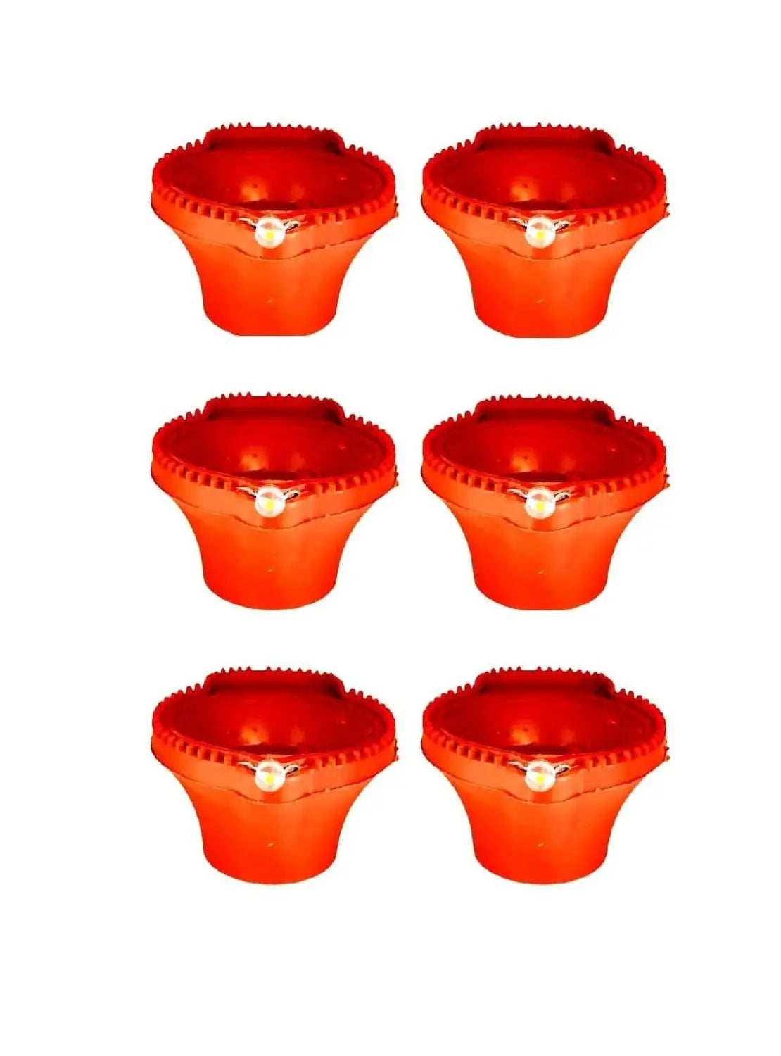 Led light water sensor diyas plastic with ambient lights (pack of 6/12/18/24)