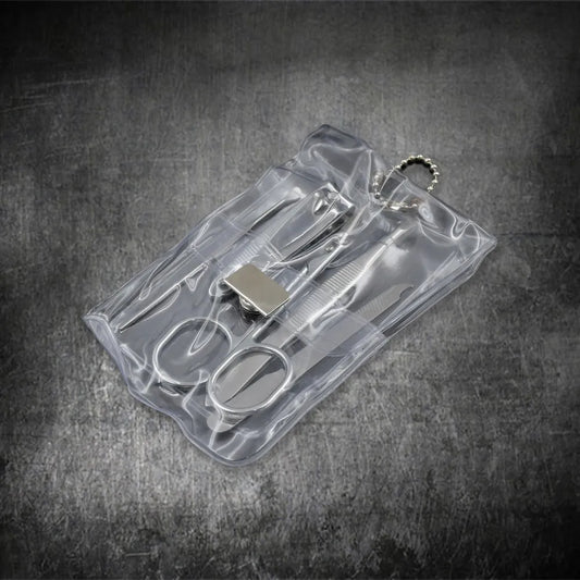 6888 nail scissors professional clippers kit manicure set 5 pieces top grade stainless steel grooming for travel