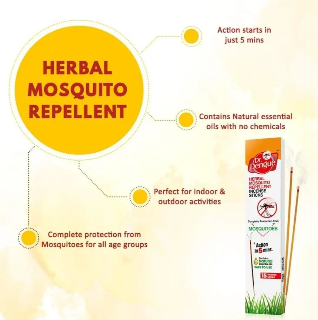 Dr. Dengue herbal mosquito repellent incense 15 sticks