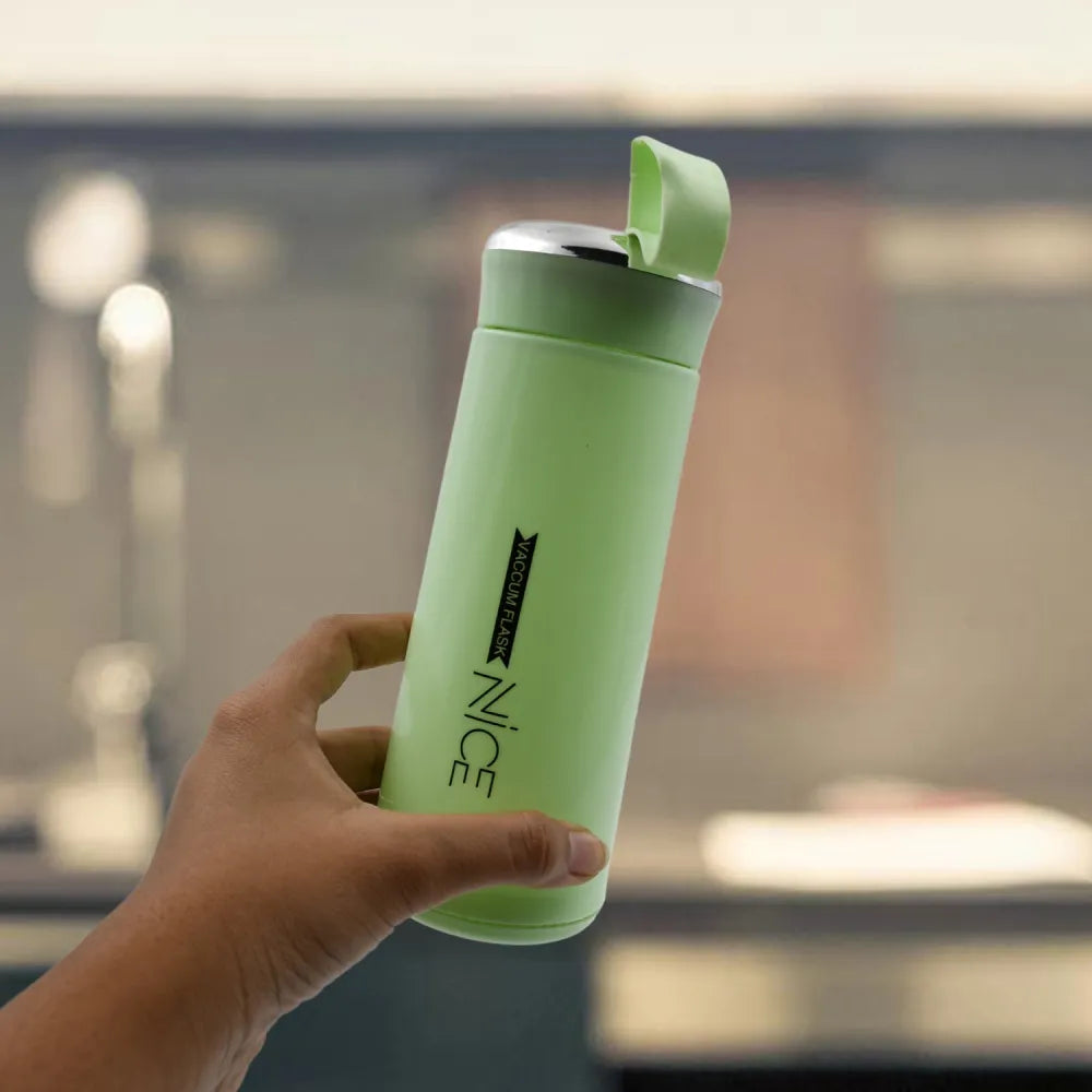 6955 outdoor sport water bottle 400ml leak proof bpa-free for travel cold and hot glass with daily intake gym children