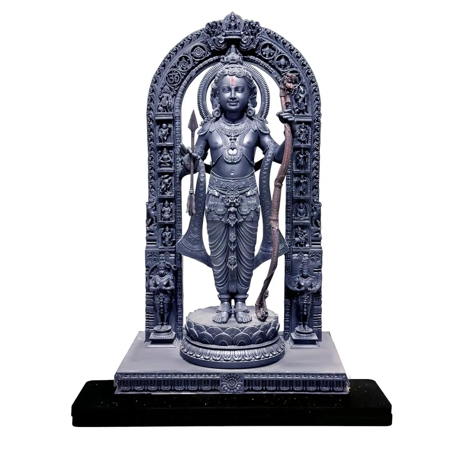 Ram lalla mdf cutout of statue in ayodhya mandir (2d)