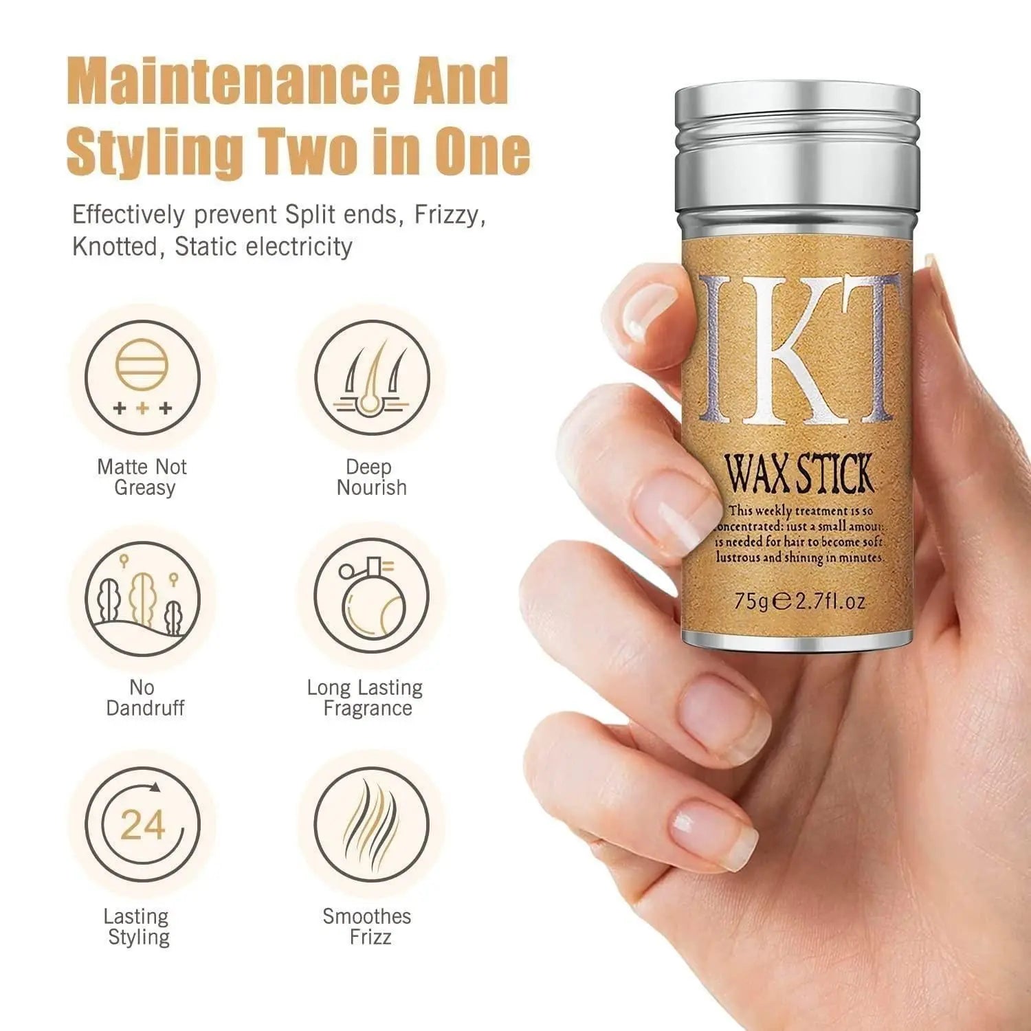 Hair styling wax stick – pack of 1