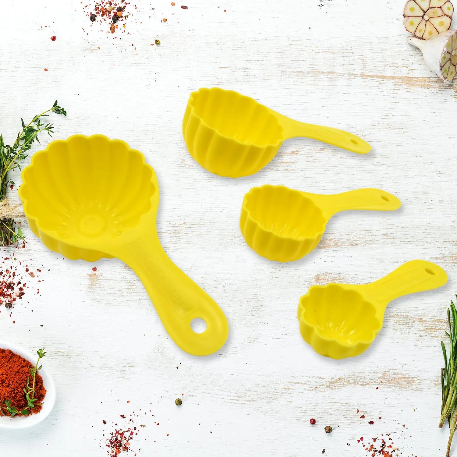 Plastic ladoo mould spoon set
