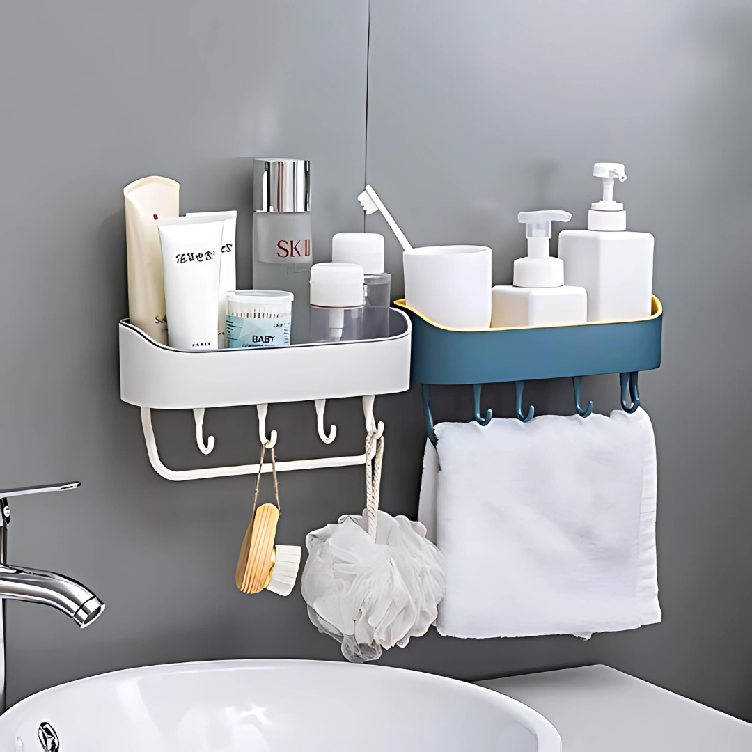 Multipurpose Plastic Kitchen Bathroom Shelf