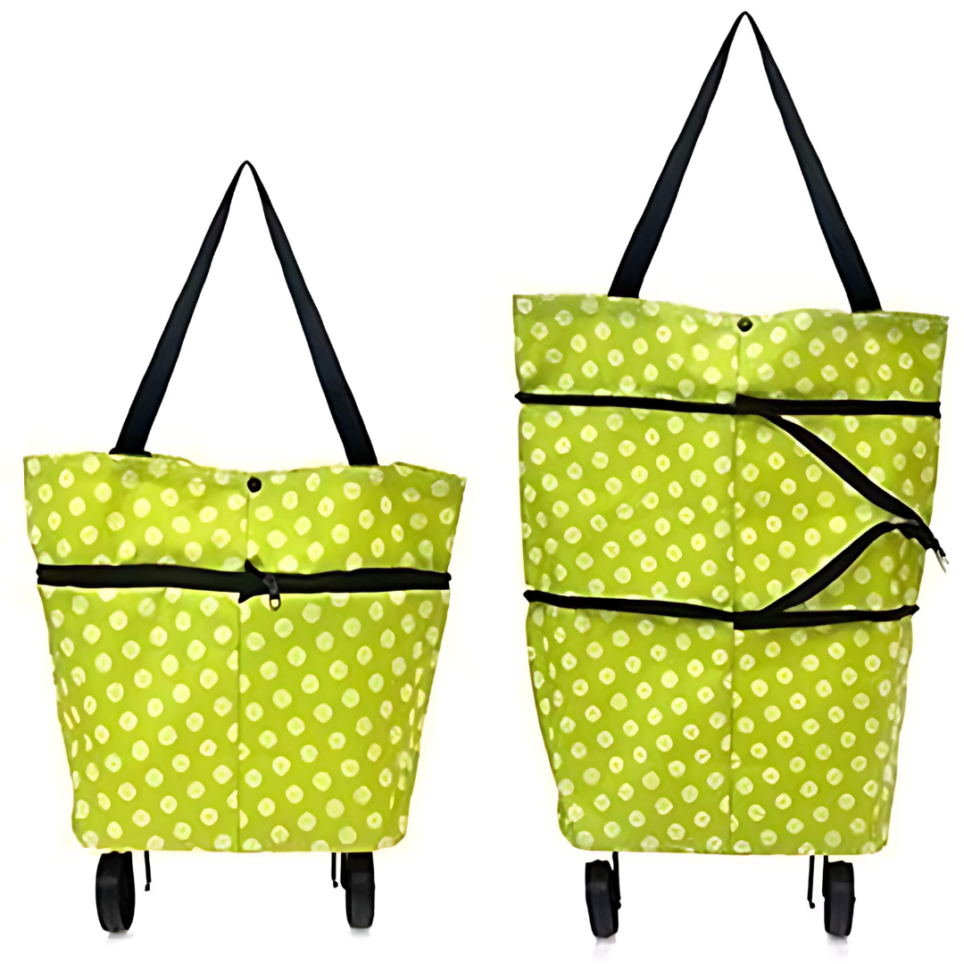 Foldable Shopping Trolley Bag with Wheels