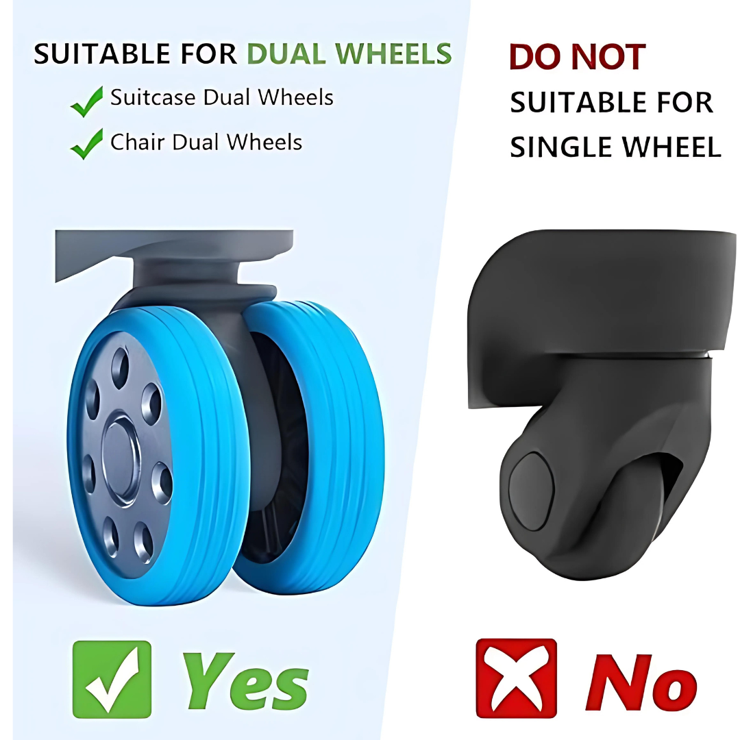 Luggage Wheel Protection Cover (Pack of 4)