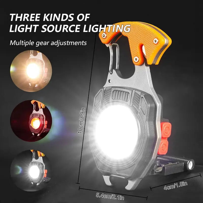 Mini rechargeable keychain torch