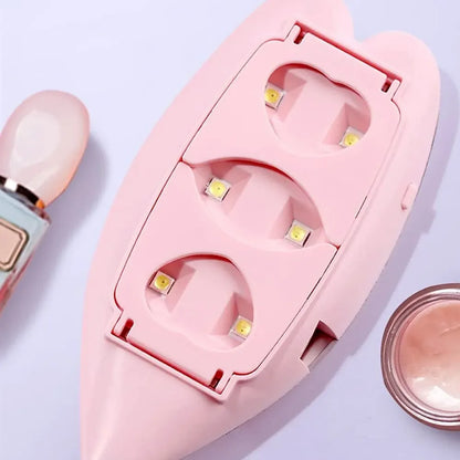 6w uv nail dryer lamp – portable gel polish curing tool for home & salon - health care