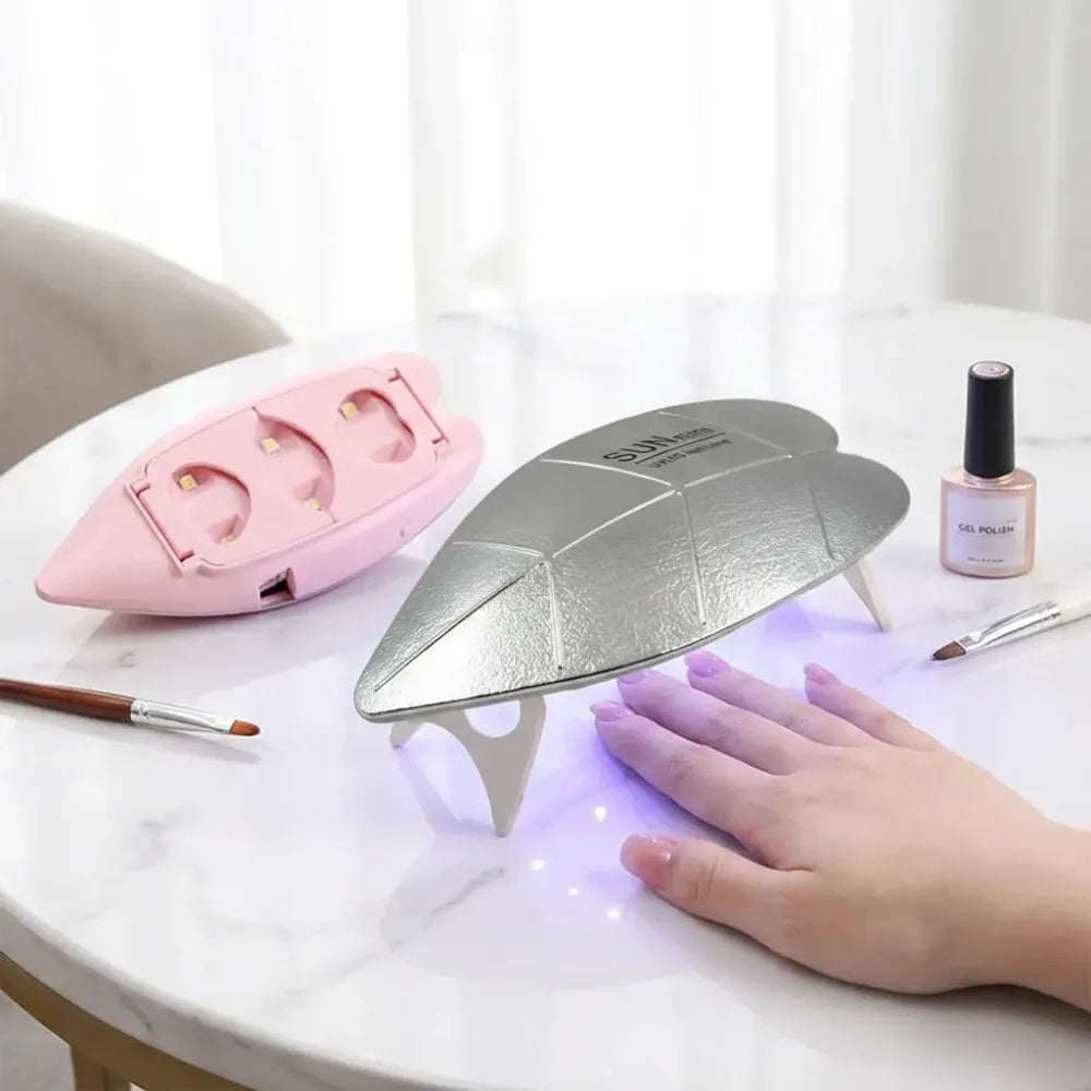 6w uv nail dryer lamp – portable gel polish curing tool for home & salon - health care