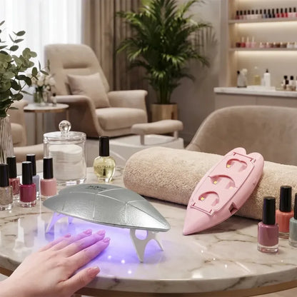 6w uv nail dryer lamp – portable gel polish curing tool for home & salon - health care