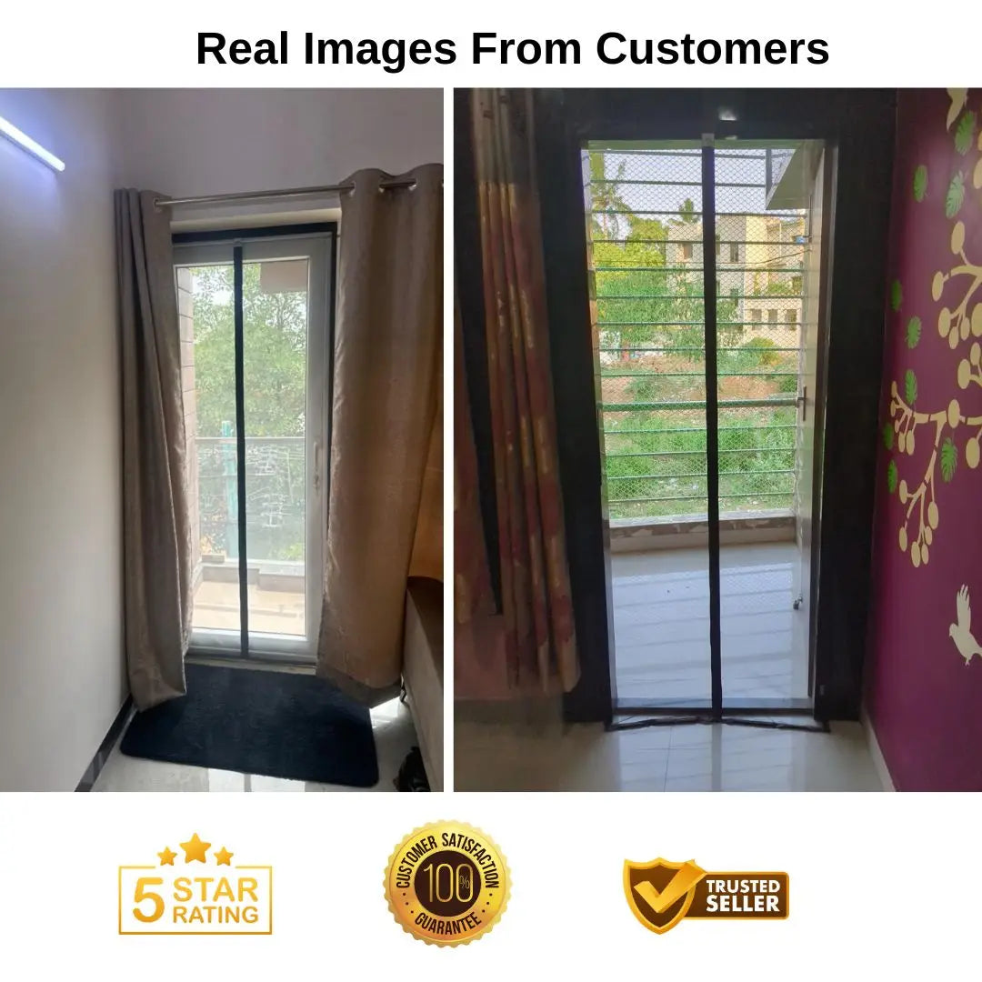 Mesh magnetic mosquito net curtain