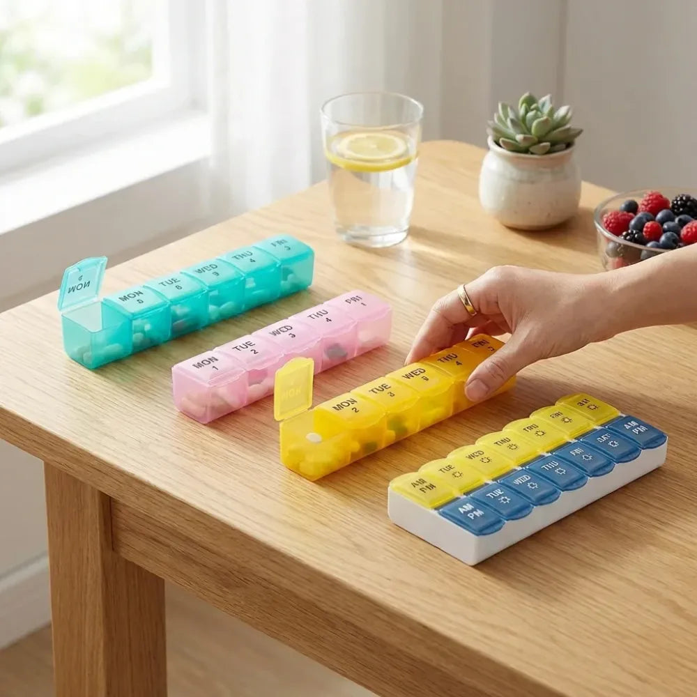 7-day pill organizer box - health & beauty
