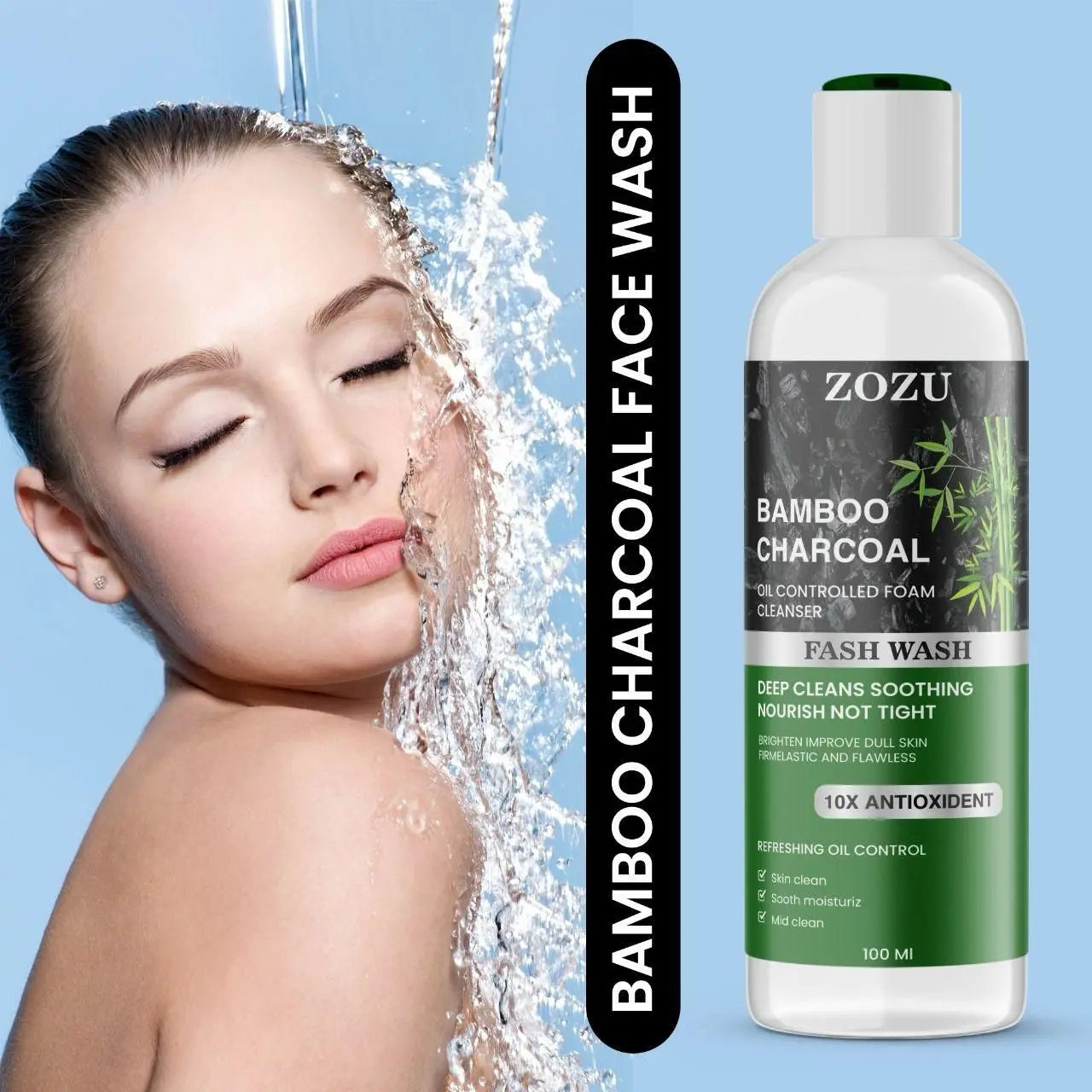 Zozu charcoal face wash – pack of 2
