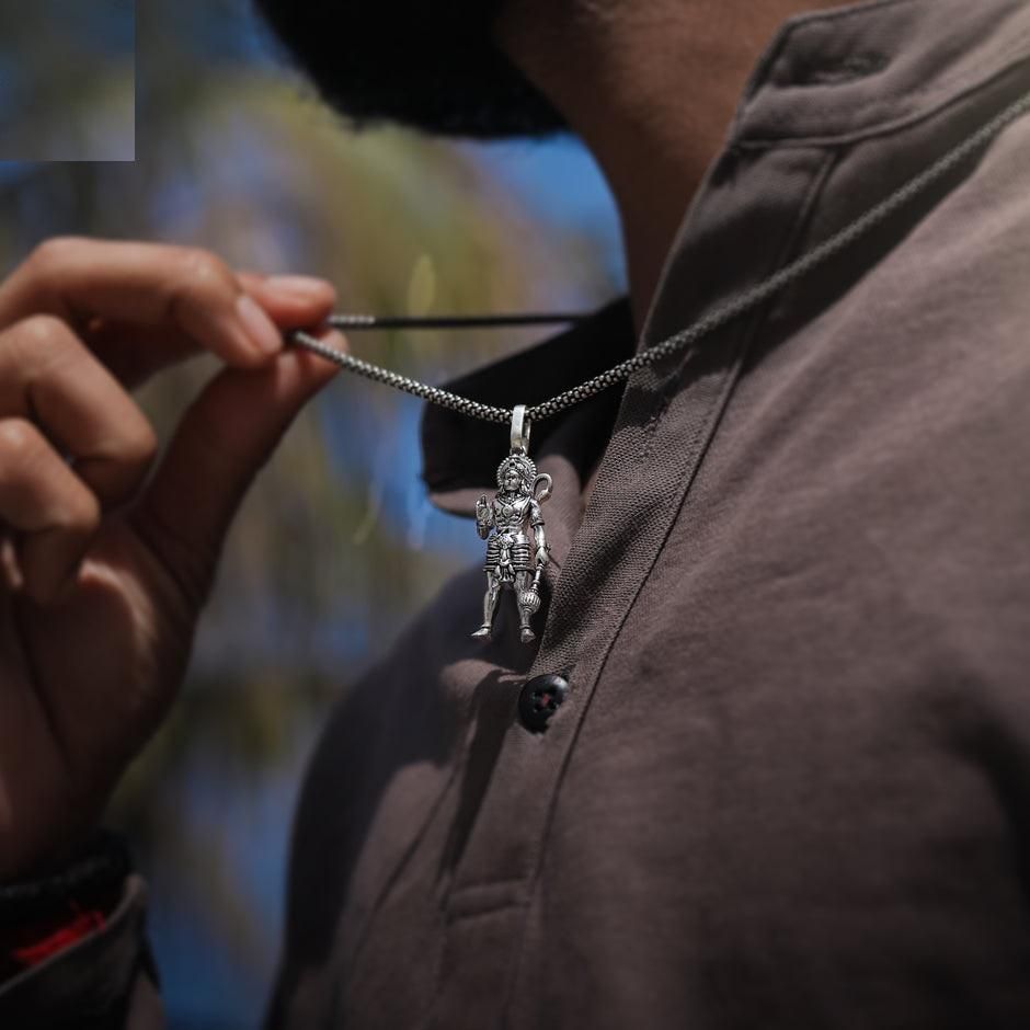 Lord hanuman pendant with chain