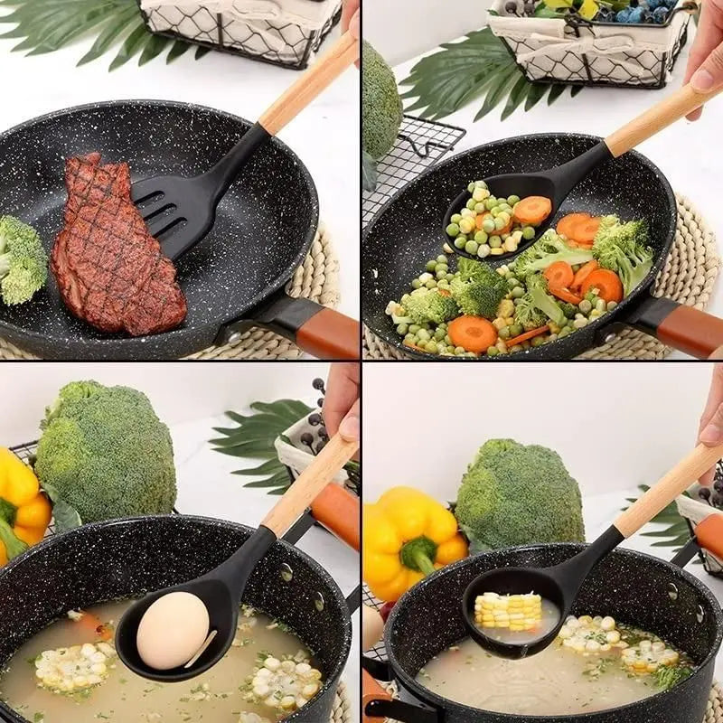 Silicone cooking utensils set (11 pcs)