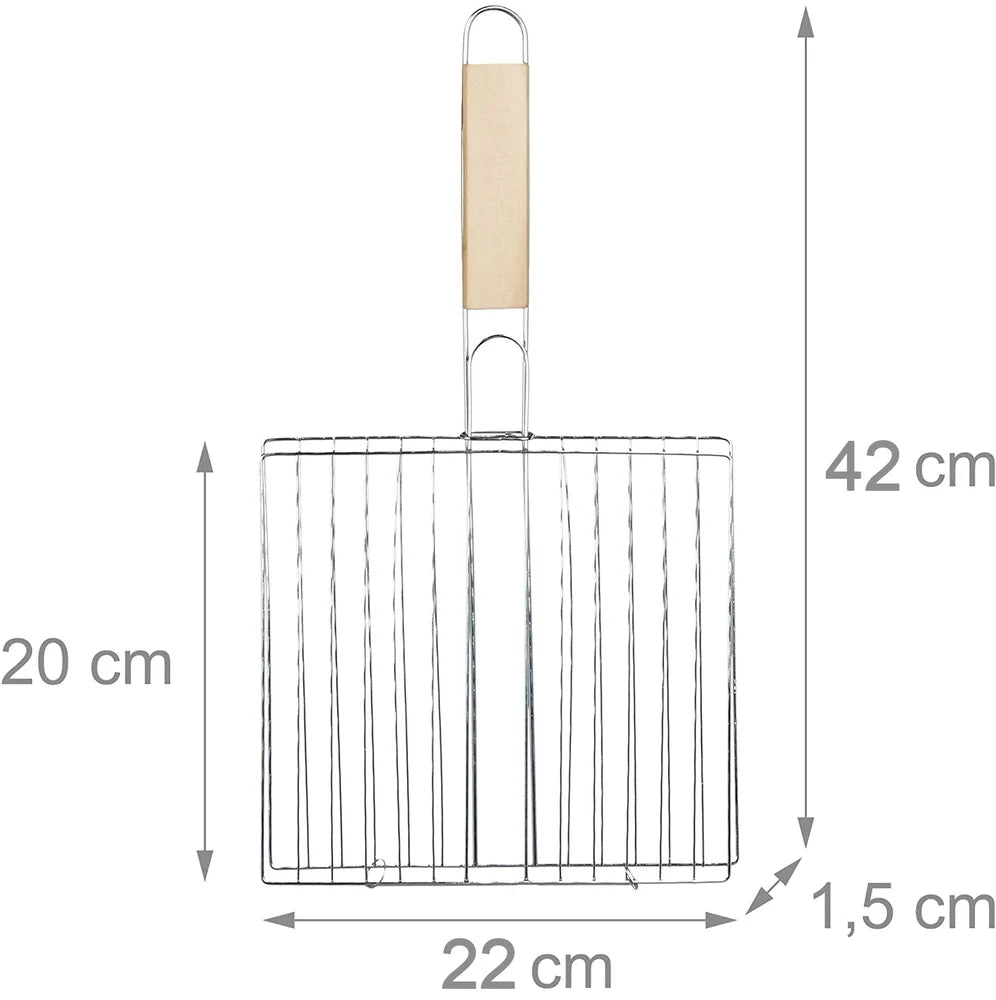 Stainless steel papad grill