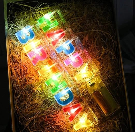 Happy birthday led letter lights
