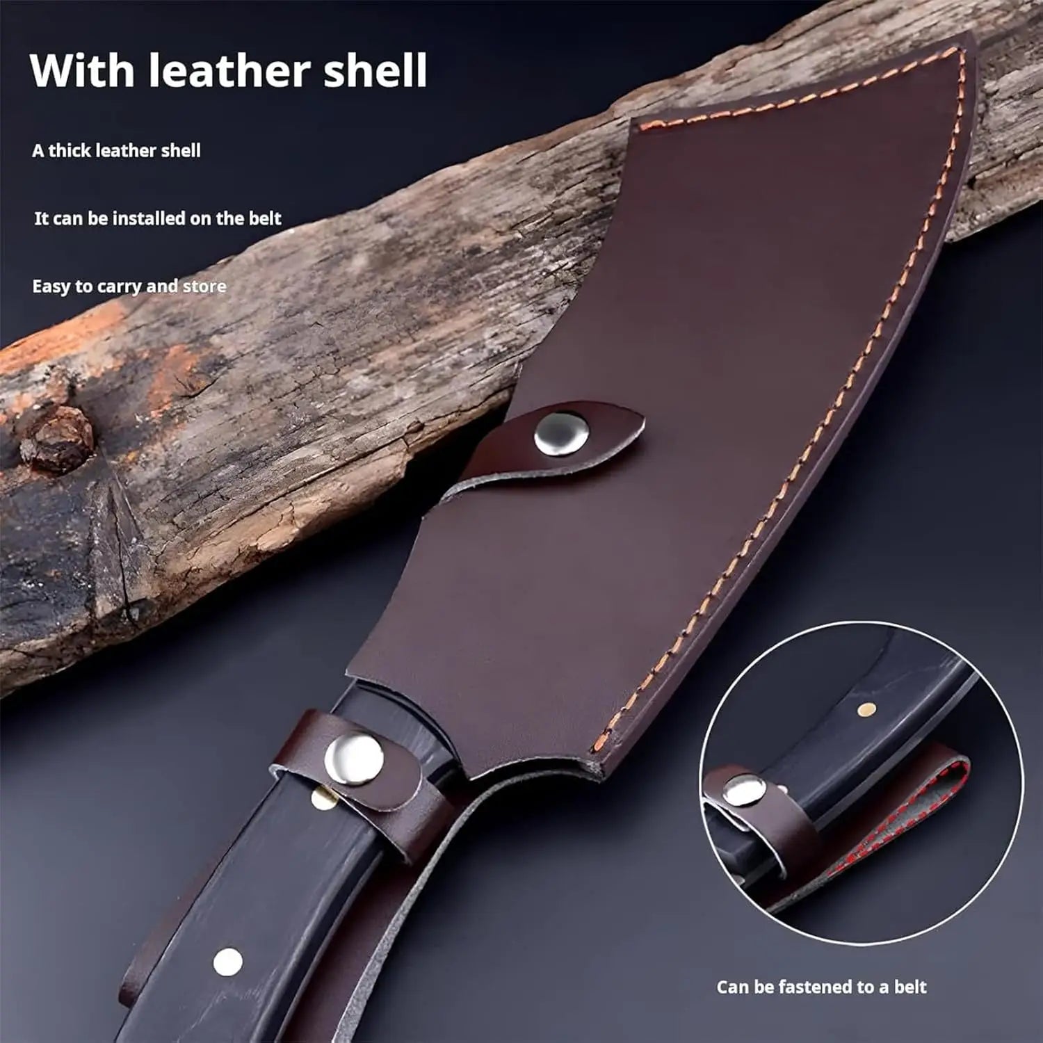 Dragon chopping knife stainless steel blade