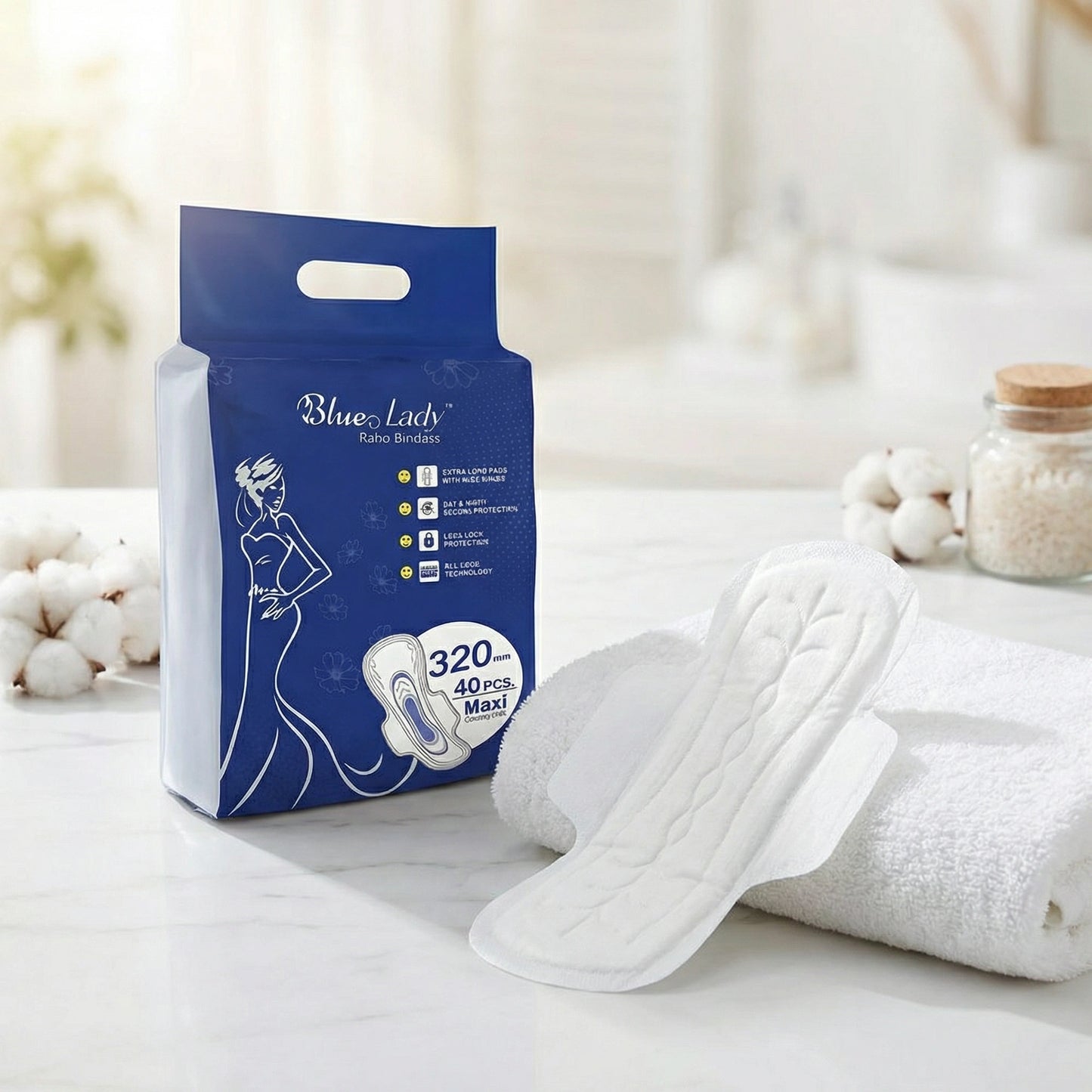 Extra-Long Leak-Proof Sanitary Pads