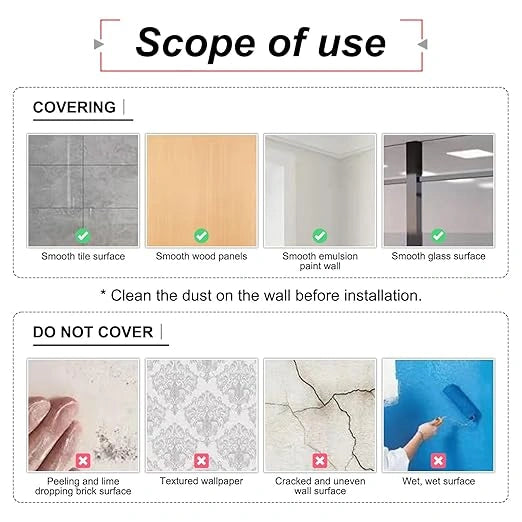Electrostatic wall protection film (pack of 2)