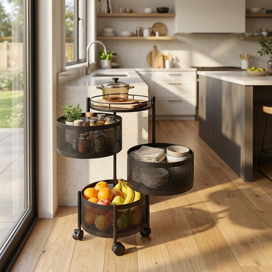 2-Tier Slim Kitchen Cart