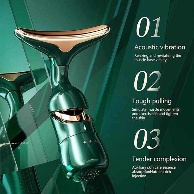 2 in 1 anti-wrinkle facial massager