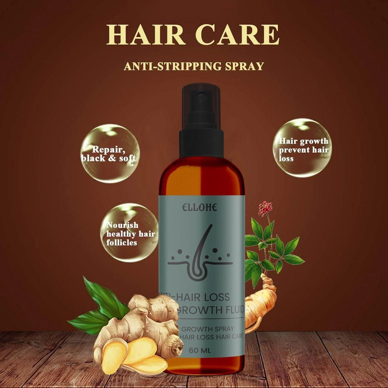 Ellohe hair growth fluid – 120ml