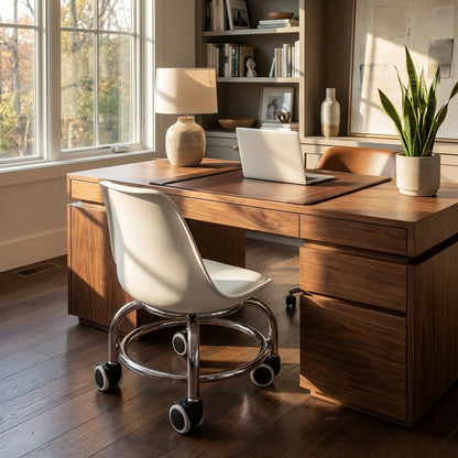 360° Swivel Rolling Stool