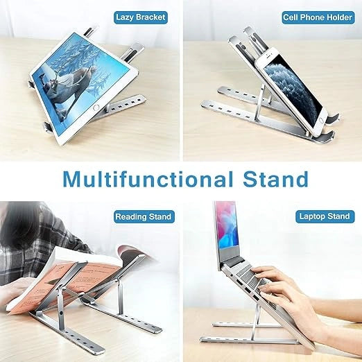 Foldable ergonomic laptop stand