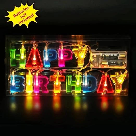Happy birthday led letter lights