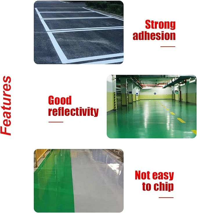 Anti-slip road marking paint