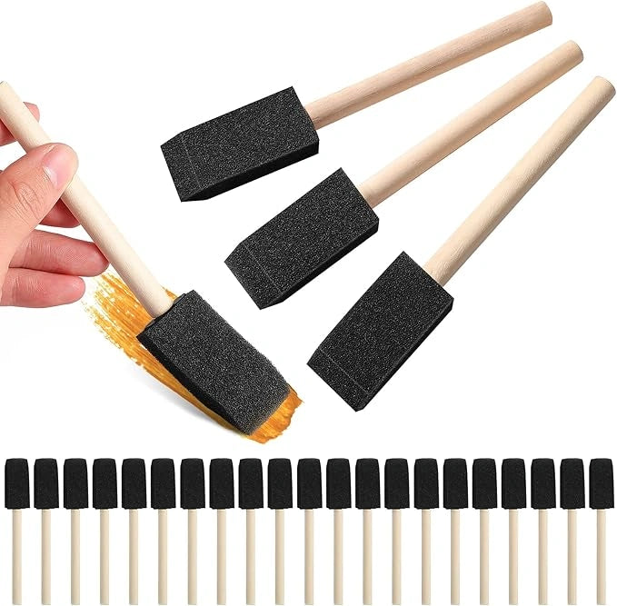 Multipurpose foam paint brushes